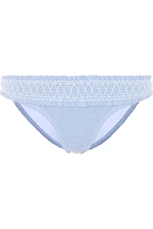 Heidi Klein Cassis smocked bikini bottoms