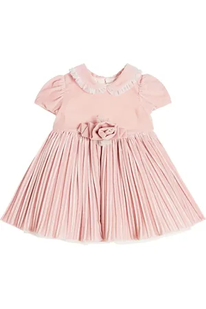 MONNALISA Baby velvet and tulle dress