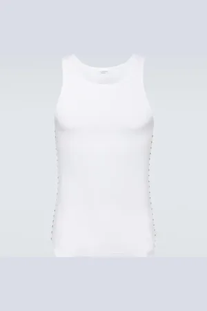 VALENTINO Cotton-blend tank top