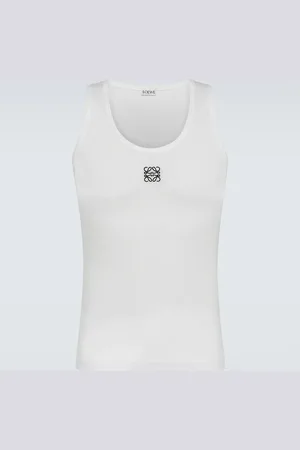 Loewe Anagram cotton-blend jersey tank top