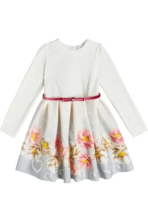 MONNALISA Floral pleated dress