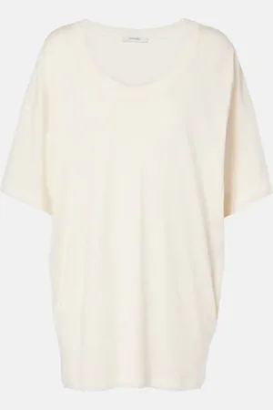 LEMAIRE Ribbed-knit cotton jersey T-shirt