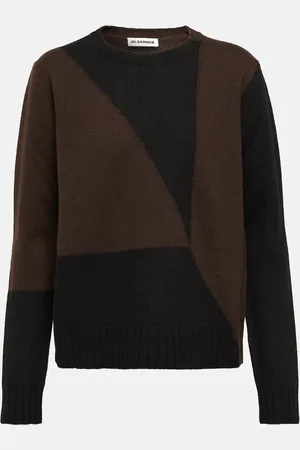 Jil Sander Intarsia virgin wool sweater