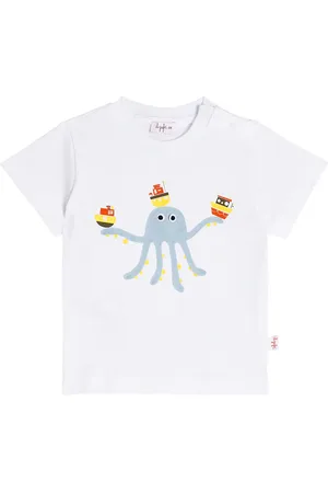 Il gufo Printed cotton T-shirt