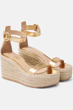 Gianvito Rossi Platform wedge sandals 90
