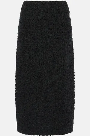 Moncler Wool-blend bouclÃ© midi skirt
