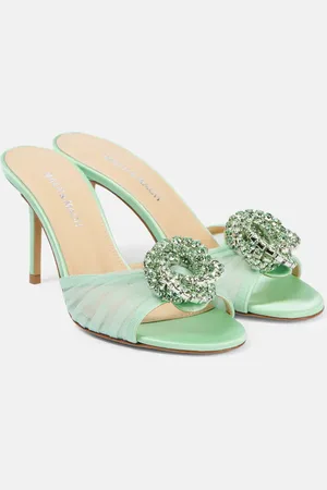 Mach & Mach Galaxy 85 embellished tulle mules