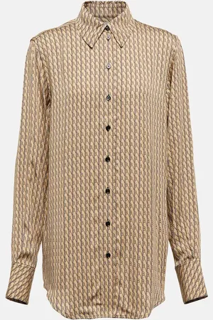 Victoria Beckham Logo silk shirt
