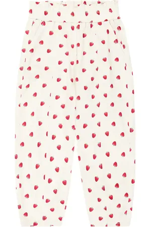 MONNALISA Printed cotton-blend gabardine pants