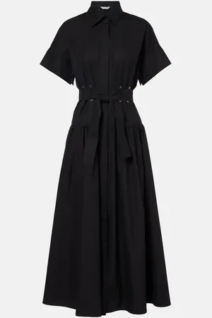 Max Mara Agoraio pleated cotton shirt dress