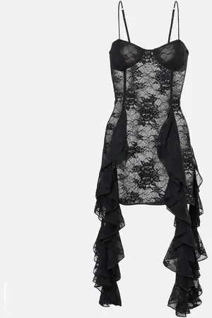 Oseree OsÃ©ree Ruffled lace minidress
