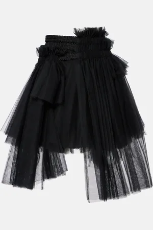 NOIR KEI NINOMIYA Mesh midi skirt