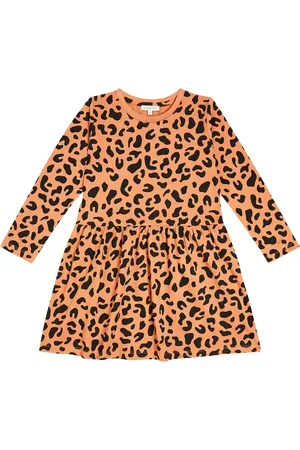Liewood Lima leopard-print cotton jersey dress