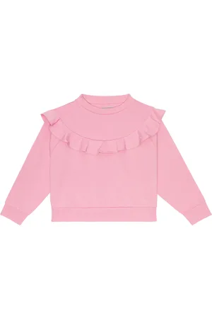 Il gufo Ruffled cotton sweatshirt