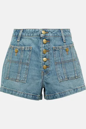 ULLA JOHNSON High-rise denim shorts