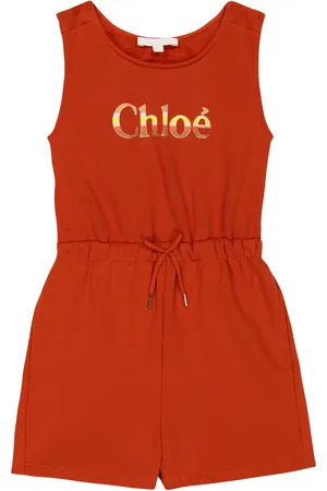 Chloé ChloÃ© Kids Logo cotton playsuit