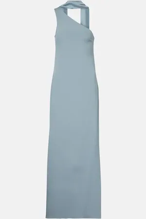 ‎Taller Marmo‎ Caroline one-shoulder crÃªpe cady gown