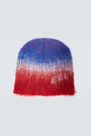 ERL Striped mohair and wool-blend beanie
