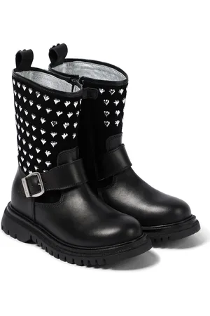 MONNALISA Embellished leather boots