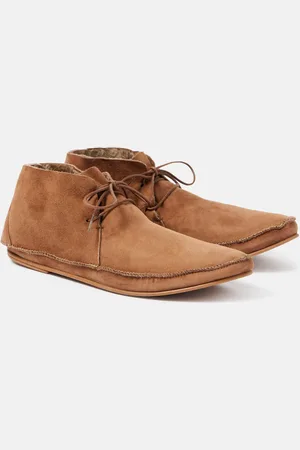 The Row Tyler shearling-lined suede moccasins