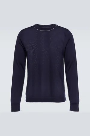 Maison Margiela Work in Progress seam-detail wool sweater