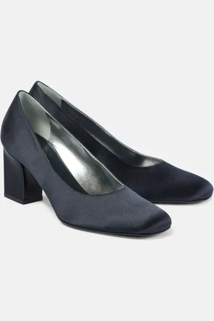 The Row Fiore satin pumps
