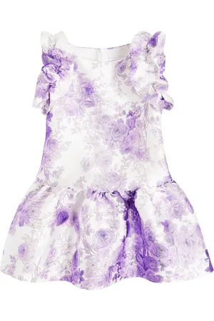 MONNALISA Ruffled floral dress