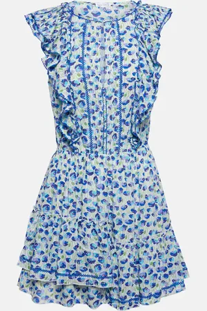 POUPETTE ST BARTH Bambi printed ruffled minidress