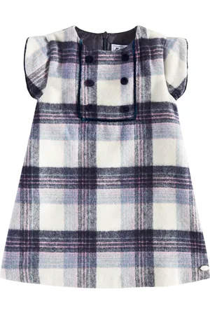 Tartine Et Chocolat Baby checked wool-blend dress
