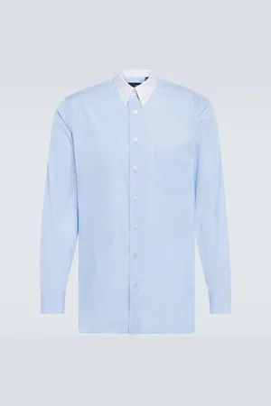 LARDINI Cotton and silk long-sleeve shirt