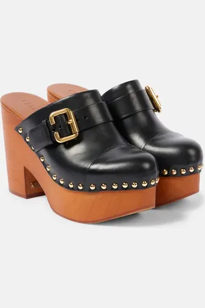 Chloé ChloÃ© Jeannette studded leather clogs