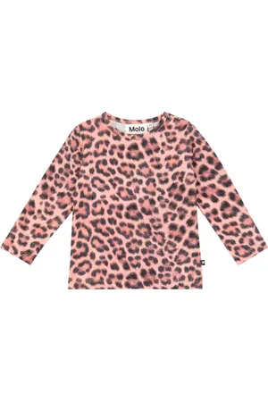 Molo Baby Eva leopard-print cotton-blend top