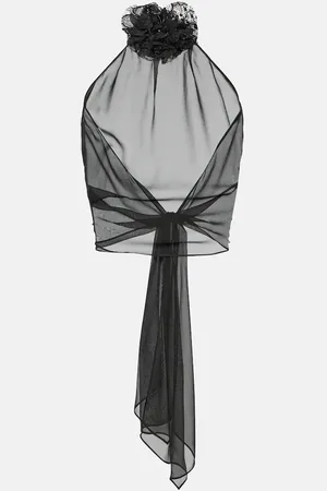 Dolce & Gabbana Halterneck silk chiffon top