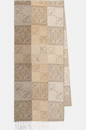 Loewe Anagram wool and cashmere scarf