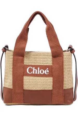 Chloé ChloÃ© Kids ChloÃ© raffia-effect shoulder bag