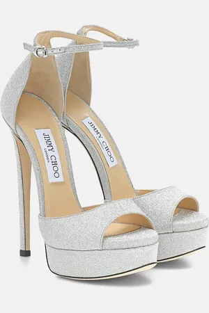 Jimmy Choo Max 150 glitter sandals