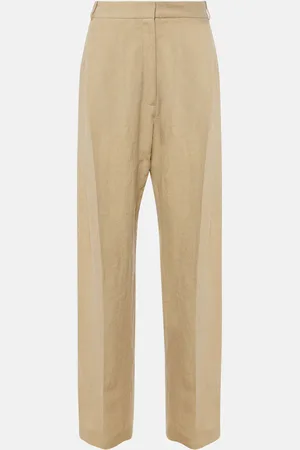 TOVE Gabrielle high-rise linen wide-leg pants