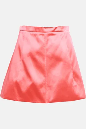 Patou Cotton-blend satin miniskirt