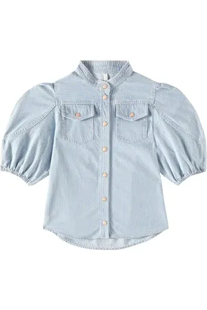 ZIMMERMANN Wylie Utility striped denim top