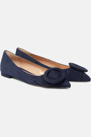 Gianvito Rossi Camden suede ballet flats