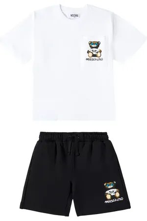 Moschino Teddy Bear cotton T-shirt and shorts set