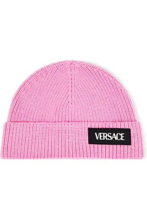 VERSACE Logo wool beanie