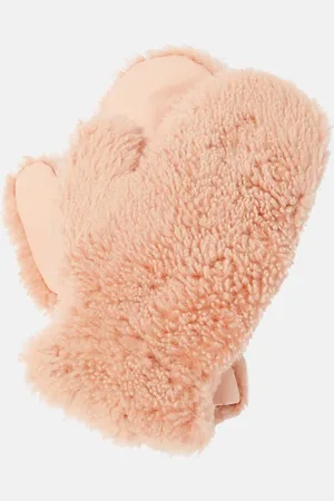 YVES SALOMON Shearling-trimmed mittens