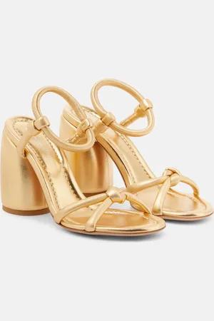 Gianvito Rossi Cassis metallic leather sandals