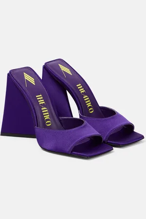 The Attico Devon satin mules