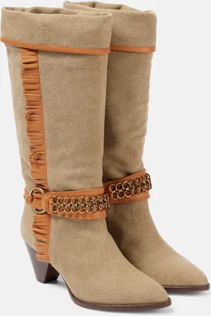 Isabel Marant Levon canvas cowboy boots