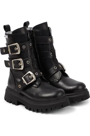 MONNALISA Leather biker boots