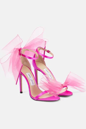 Jimmy Choo Aveline 100 bow-trimmed sandals