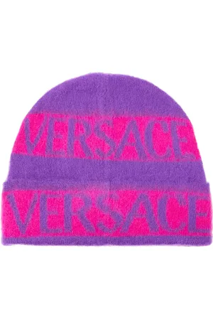 VERSACE Logo wool beanie