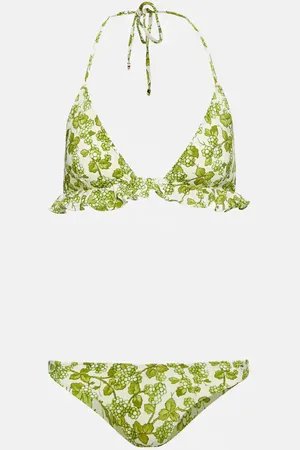 Etro Ruffle-trimmed printed bikini